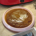 El cooksnap de Laura Fonseca Ramos cuando hizo Flan de Nutella.