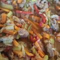 El cooksnap de Cintia cuando hizo Wok de carne y vegetales.