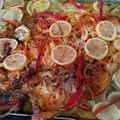 El cooksnap de Sebastian Oliva Luque cuando hizo Corvina a la vasca.