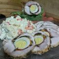 El cooksnap de Oscarricardo Fernandez cuando hizo Arrollado de pollo con verduras y Ensalada Rusa.