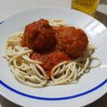 El cooksnap de KARLA CARDENAS cuando hizo Albóndigas con spaghetti en salsa de chipotle.
