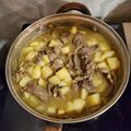 El cooksnap de Andrea Juárez Alva cuando hizo Cortadillo de res en salsa de tomate fresadilla, con papitas.