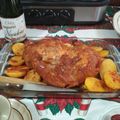 El cooksnap de Juli Cervantes cuando hizo Pierna de cerdo en achiote.