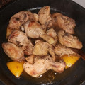 El cooksnap de Anna Cornell cuando hizo Pollo en escabeche con chispa.