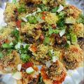 Dviya vithlani's cooksnap of when they made સેવપુરી(sev puri in Gujarati).