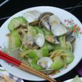 juyun 的 【厚生廚房】絲瓜炒蛤蜊 cooksnap