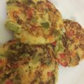 El cooksnap de Veronica cuando hizo Hamburguesas de Calabacín y Verduras.