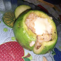 El cooksnap de Daniela Gerván cuando hizo Zapallitos rellenos vegetarianos.