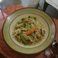 El cooksnap de mathew cuando hizo Sopa mein de pollo.