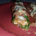 El cooksnap de Natalia Bustos cuando hizo Canelones de masa de espinaca y rellenos de calabaza y ricota.