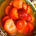 El cooksnap de Josemi CilantroYHierbabuena cuando hizo Macedonia de fresas en zumo de naranja, con sal y sin azúcar. Fuerza contra el virus!!.