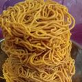 Priti Shah's cooksnap of when they made તીખા ગાંઠિયા (Tikha Ganthia Recipe In Gujarati).