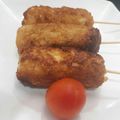 Udoka Anyanwu's cooksnap of when they made Yam kebabs with chicken.
