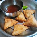 Indu Tyagi's cooksnap of when they made Italian samosa.
