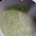 El cooksnap de Monica Riffo cuando hizo Sopa de espinacas y zapallo it con "crema" de maravillas (grez).