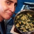 El cooksnap de Antonio Razo cuando hizo Papas blancas con rajas de poblano y granos de elote.