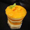 Ekta Rajput का कुकस्नैप जब उन्होंने मैंगो कस्टर्ड विद वनीला क्रीम (Mango custard with vanilla cream recipe in hindi) बनाया था।