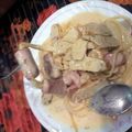 lilmissmorly's cooksnap of when they made spaghetti for kids (spaghetti monsters).