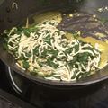 El cooksnap de David Graña Pérez cuando hizo Espinacas con gulas y huevo.
