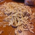 El cooksnap de Sandra Flores cuando hizo Tallarines caseros.