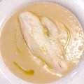 El cooksnap de Nuria Soñora cuando hizo Crema de puerros con bacalao.