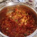 El cooksnap de Pedro Pablo Martínez cuando hizo Chili con carne y nachos con chili.
