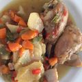El cooksnap de Marieta cuando hizo Pollo con verduras y cerveza al horno.