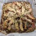 El cooksnap de Luci Garcia Garcia cuando hizo Pizza con base de brócoli.