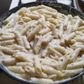 El cooksnap de Alfredo Hernández cuando hizo Pasta con crema al ajo.