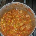 hosker's cooksnap of when they made Pork spicy sauce.
