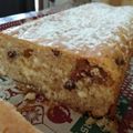 El cooksnap de Sandra cuando hizo Pastel de requesón y pasas “sin gluten “.