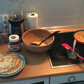 El cooksnap de Sergio Perez cuando hizo Masa para hacer crepes dulces.