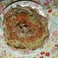 El cooksnap de Christian Aréstegui cuando hizo Tallarines rojos con atún.