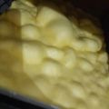 El cooksnap de Luz Penino 🇺🇾 cuando hizo Fainá de queso licuado.