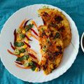 Geeta Godhiwala's cooksnap of when they made Split yellow moong dal cheela/dhirde.