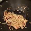Tanin Na Nakorn's cooksnap of when they made Bacon Spaghetti Aglio Olio.