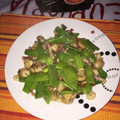 El cooksnap de Alex cuando hizo Salteado de verduras.