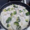 El cooksnap de Aliosha cuando hizo Pechugas con espinacas y brócoli a la crema.