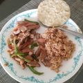 El cooksnap de Laura Leiva cuando hizo Lomo saltado acompañado de papas rústicas.