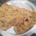 Rakhi Gupta का कुकस्नैप जब उन्होंने मेथी तिकोना पराठा (Methi Tikona paratha recipe in Hindi) बनाया था।