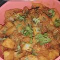 Ritu goel का कुकस्नैप जब उन्होंने आलू मूली बैंगन की सब्जी (aloo mooli baingan ki sabzi recipe in Hindi) बनाया था।