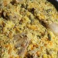 El cooksnap de Rolando Rivero cuando hizo Arroz amarillo con pollo.