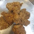 Cooksnap Jeehan Kitchen semasa beliau membuat Ayam Goreng Tepung Rangup.