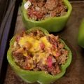 christy3682's cooksnap of when they made Stuffed green bell peppers.
