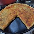 El cooksnap de Camila Cordero cuando hizo Tarta 3 quesos, cebolla y crema.