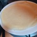 El cooksnap de Andrea cuando hizo Panqueques para canelones de carne y crepas de jamón y queso.