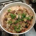 Tom's cooksnap of when they made fried cabbage.