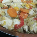 El cooksnap de Marta cuando hizo Pollo con verduras al vino blanco.