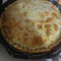 El cooksnap de Alejandra Silva cuando hizo Tarta de pollo al verdeo.