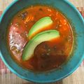 El cooksnap de Susana Tapia cuando hizo Sopita de Nopal (receta de una vecina).